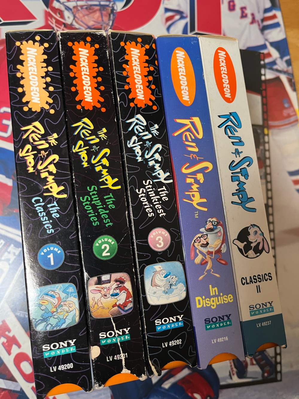 The Ren & Stimpy show Nickelodeon VHS movie tape LOT vintage 90s Sony Tested